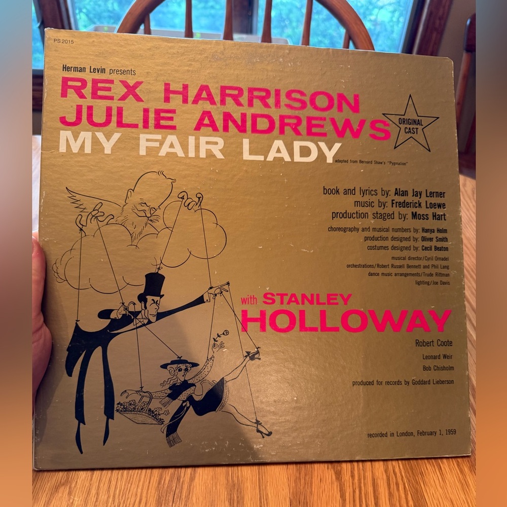 My Fair Lady Vinyl Vintage Record-Rex Harrison & Julie Andrews
